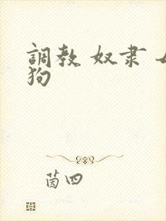 调教 奴隶 母狗