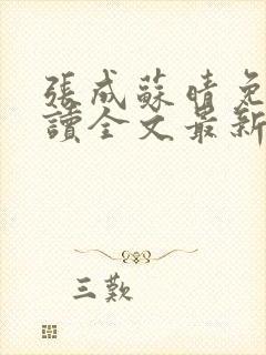 张成苏晴免费阅读全文最新章节