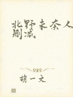 北野未奈人妻无删减