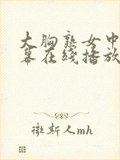 大胸熟女中文字幕在线播放