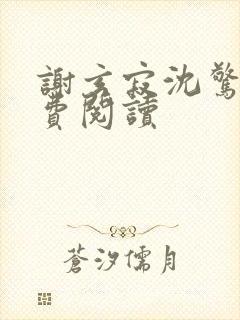 谢玄寂沈惊澜免费阅读