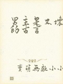 男主是又坏又渣的古言