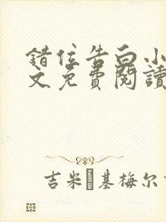 错位告白小说全文免费阅读