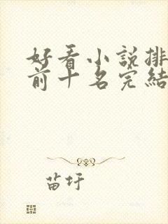 好看小说排行榜前十名完结推荐封面