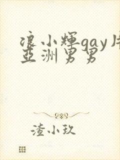 浪小辉gay片亚洲男男封面