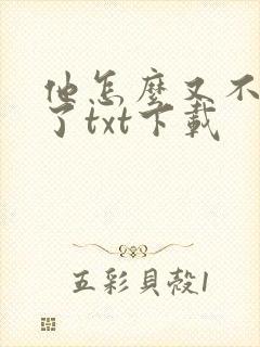 他怎么又不是人了txt下载