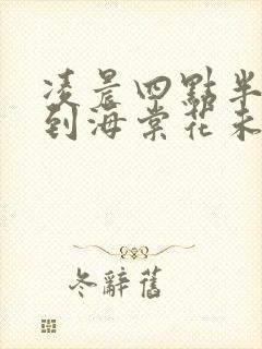 凌晨四点半我看到海棠花未眠