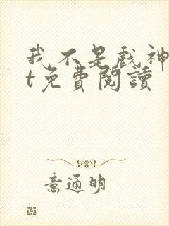 我不是戏神txt免费阅读