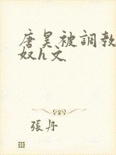 唐昊被调教成肉奴h文封面