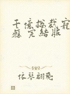 千亿总裁宠妻上瘾 完结版封面