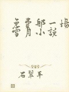 免费那一场风花雪月小说