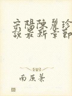 宋阳陈丽珍的小说最新章节免费阅读无弹窗