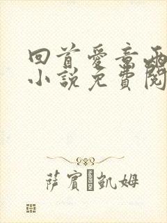 回首爱意两茫茫小说免费阅读全文