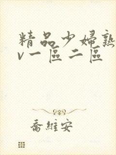 精品少妇熟女av一区二区