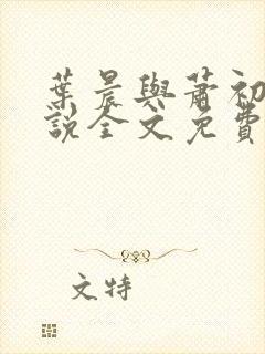 叶晨与萧初然小说全文免费阅读