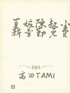 夏婉陈叔小说最新章节免费阅读封面