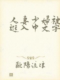 人妻少妇被猛烈进入中文字幕封面