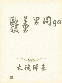 欧美男同gay猛男