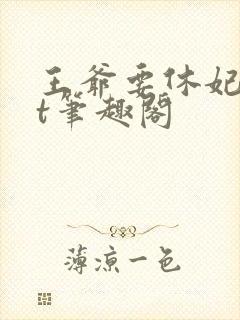 王爷要休妃txt笔趣阁封面