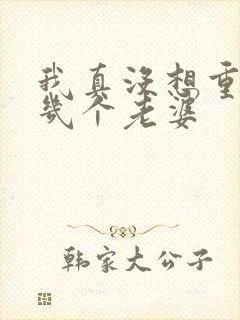 我真没想重生啊几个老婆