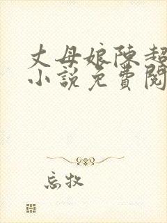 丈母娘陈超赵悦小说免费阅读