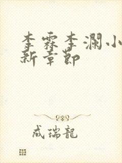 李霖李澜小说最新章节