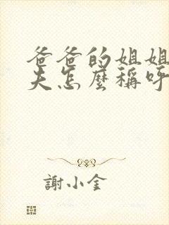 爸爸的姐姐的丈夫怎么称呼