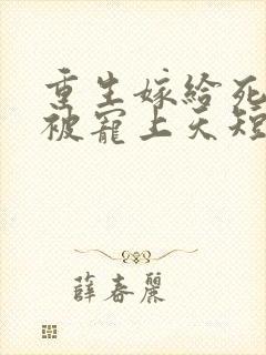 重生嫁给死对头被宠上天短剧免费观看