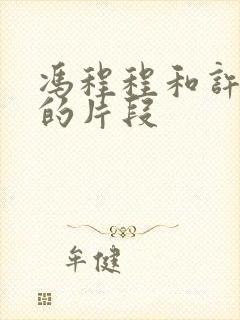 冯程程和许文强的片段