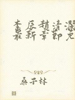 李辰赵清澜赵蕊最新章节免费阅读