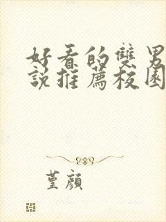 好看的双男主小说推荐校园