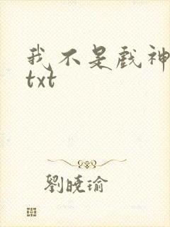 我不是戏神网盘txt