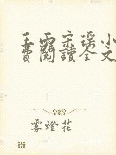 王雨宋瑶小说免费阅读全文最新章节封面