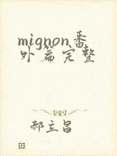mignon番外篇完整