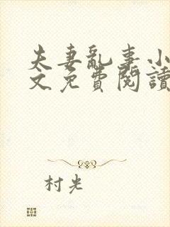 夫妻乱事小说全文免费阅读最新章节