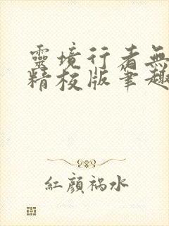 灵境行者无错字精校版笔趣阁封面