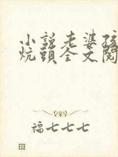 小说老婆孩子热炕头全文阅读