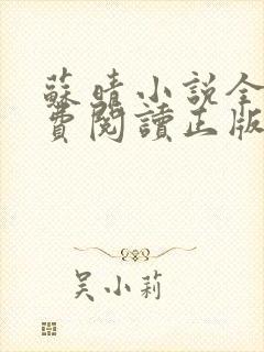 苏晴小说全文免费阅读正版无弹窗