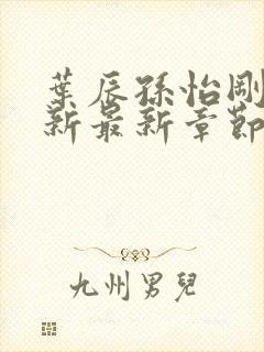 叶辰孙怡刚刚更新最新章节免费阅读