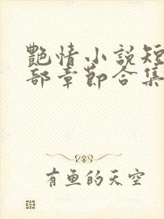 艳情小说短篇全部章节合集免费阅读