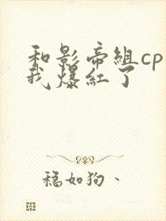 和影帝组cp后我爆红了封面