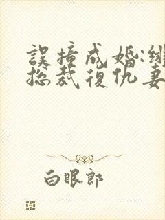 误撞成婚:绯闻总裁复仇妻