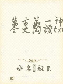 万古第一神免费全文阅读txt下载