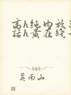 高h纯肉放荡脏话h黄在线看