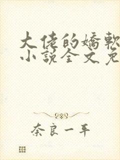 大佬的娇软美人小说全文免费阅读