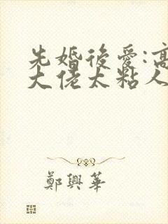 先婚后爱:高冷大佬太粘人完结