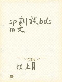 sp训诫bdsm文