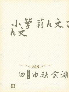 小箩莉h文高辣h文