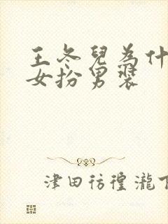 王冬儿为什么要女扮男装封面