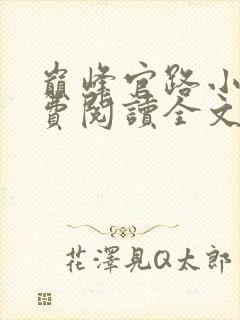 巅峰官路小说免费阅读全文无删减